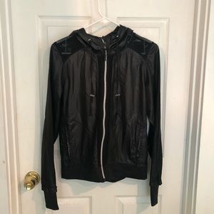 Kyodan black hooded lightweight jacket